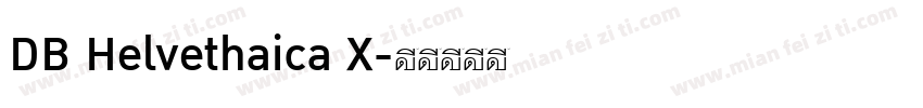 DB Helvethaica X字体转换